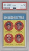 Pedro Gonzalez/Ken McMullen/Pete Rose/Al Weis from the 1963 Topps set graded by PSA and given an overall grade of 6.