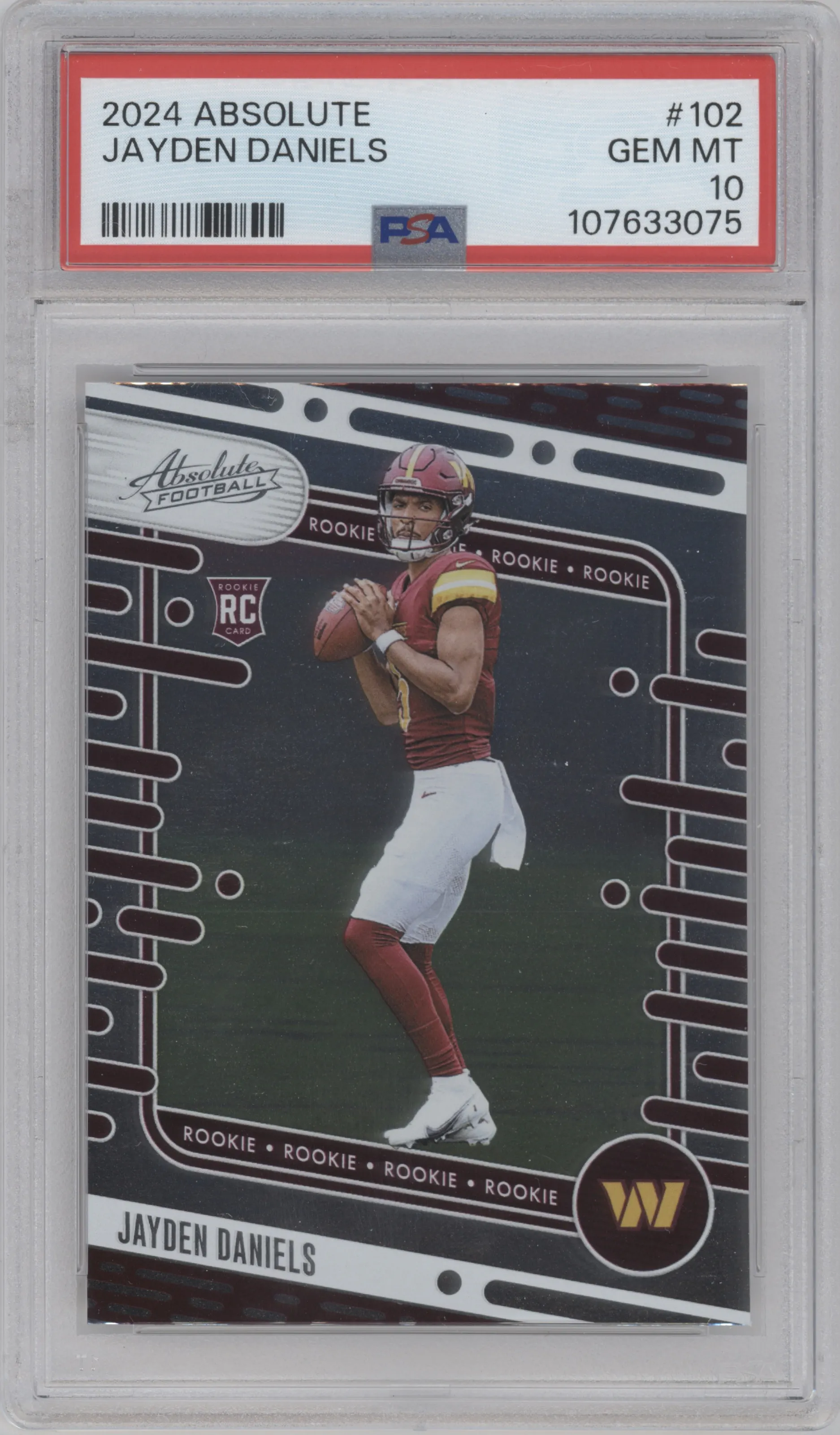 2024 Panini Absolute Jayden Daniels PSA 10