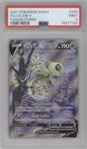 Celebi V from the 2021 Pokemon SWSH set graded by PSA and given an overall grade of 9.