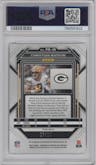  Christian Watson  from the 2022 Panini Chronicles set featuring a Gold parallel graded by PSA and given an overall grade of 10.