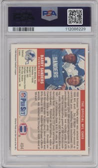 Barry Sanders from the 1989 Pro Set set graded by PSA and given an overall grade of 10.