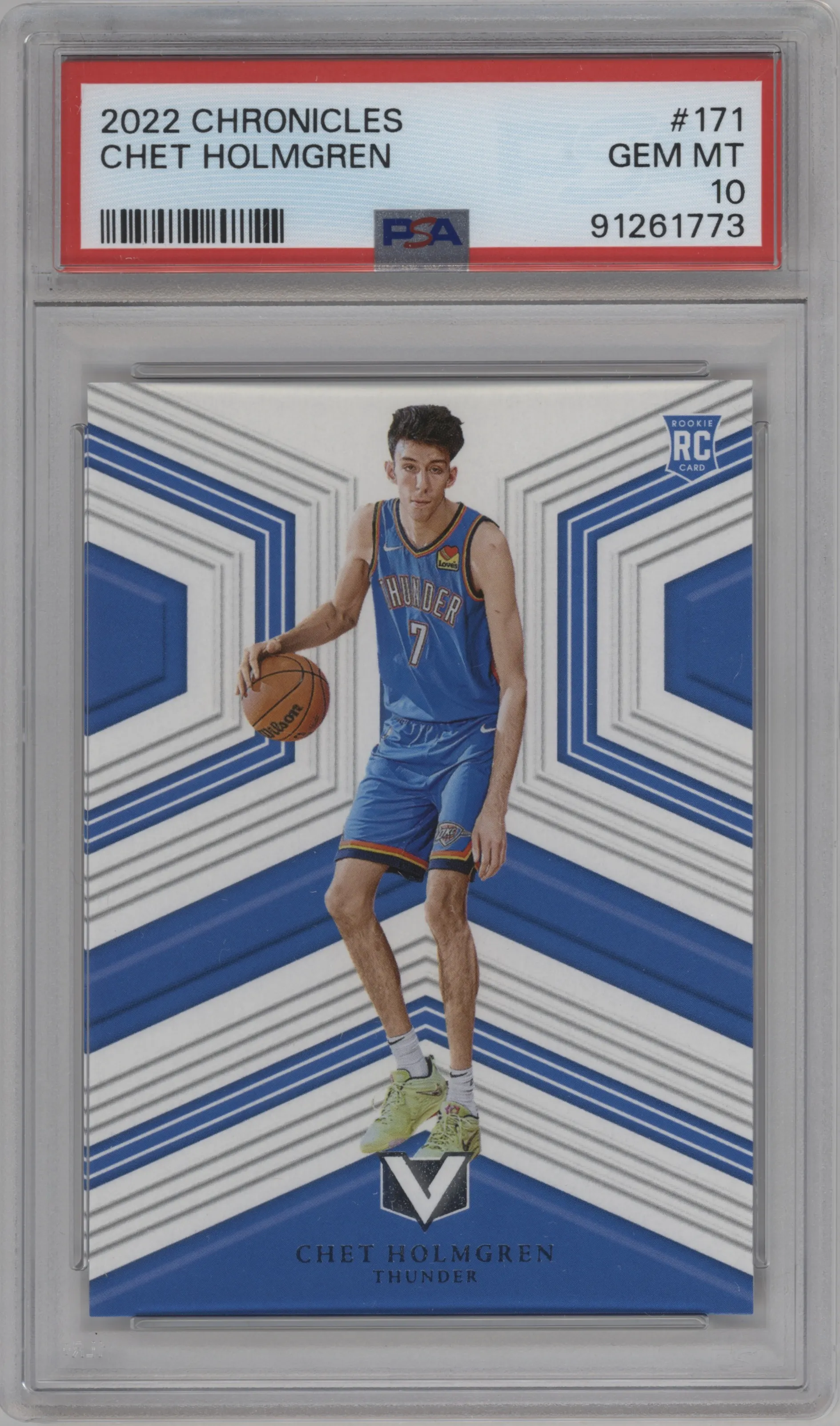 2022 Panini Chronicles Vertex Chet Holmgren PSA 10