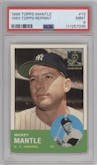 Mickey Mantle from the 1996 Topps set graded by PSA and given an overall grade of 9.