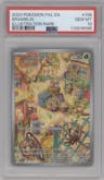 Bramblin from the 2023 Pokemon SV set graded by PSA and given an overall grade of 10.