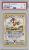 Pidgeotto from the 1999 Pokemon set graded by PSA and given an overall grade of 8.