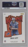 Jared Goff from the 2024 Panini Absolute set graded by PSA and given an overall grade of 9.