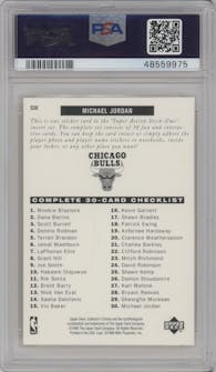 Michael Jordan from the 1996-97 Upper Deck Collector's Choice set graded by PSA and given an overall grade of 10.