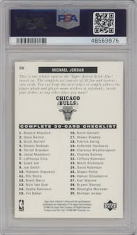 Michael Jordan from the 1996-97 Upper Deck Collector's Choice set graded by PSA and given an overall grade of 10.