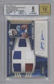 Anthony Richardson  from the 2023 Panini Absolute set graded by Beckett and given an overall grade of 8.