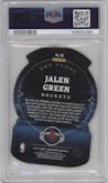 Jalen Green from the 2021-22 Crown Royale set graded by PSA and given an overall grade of 9.