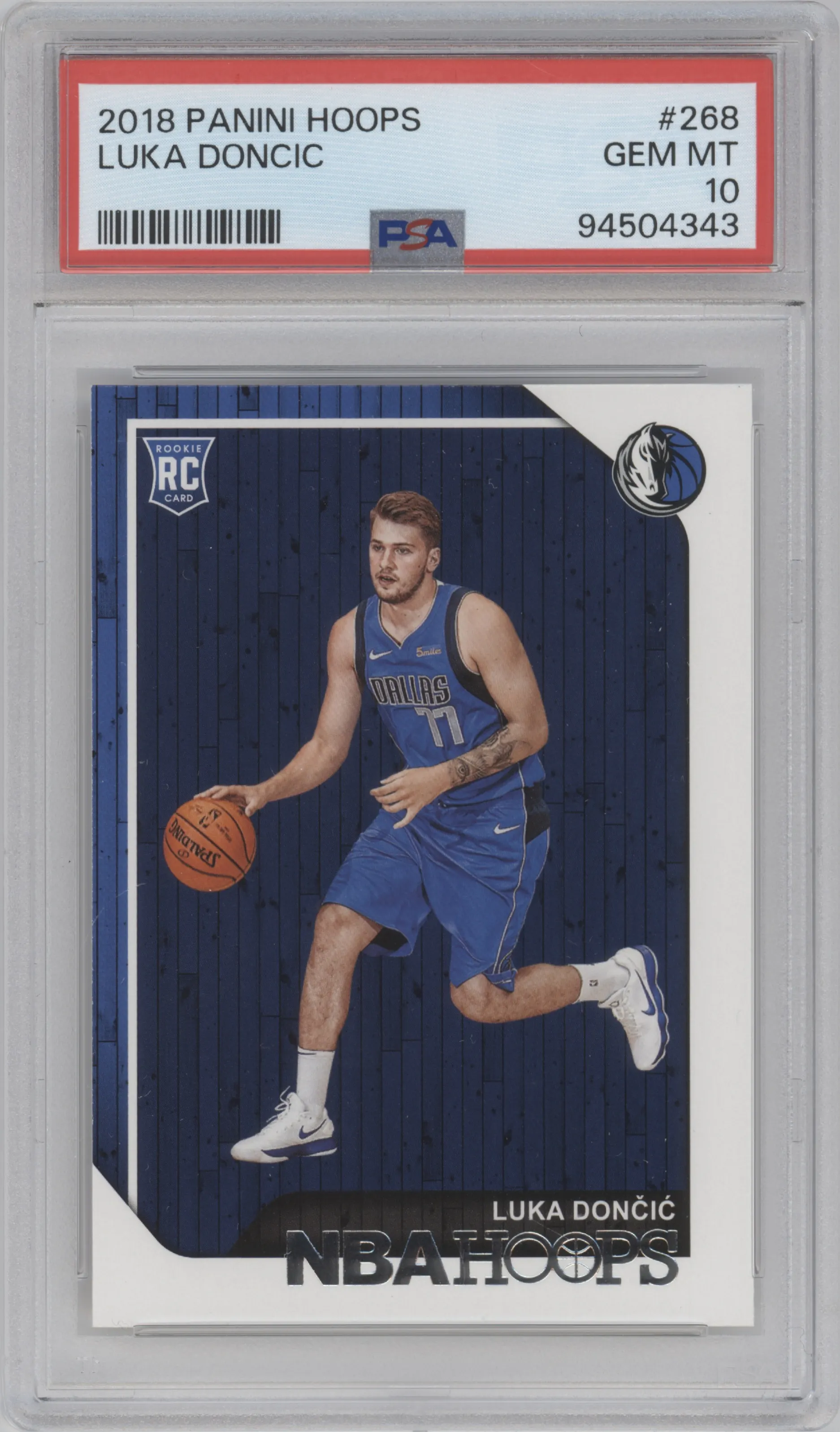 2018 Panini NBA Hoops Luka Doncic #268 PSA 10