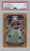 Pat Tillman from the 2021 Panini Prizm set featuring a Orange Prizm parallel graded by PSA and given an overall grade of 9.