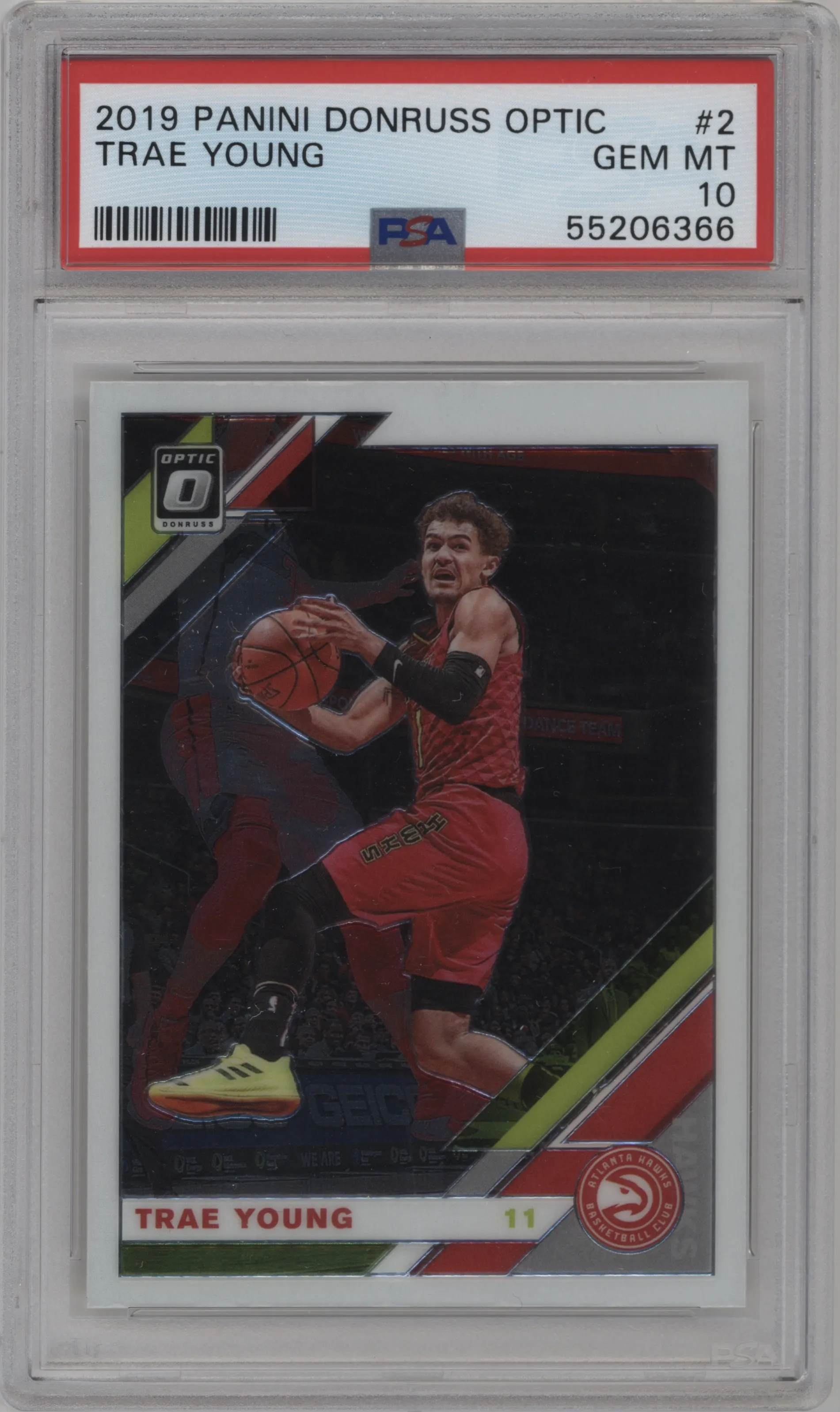 2019 Panini Donruss Optic Trae Young #2 PSA 10