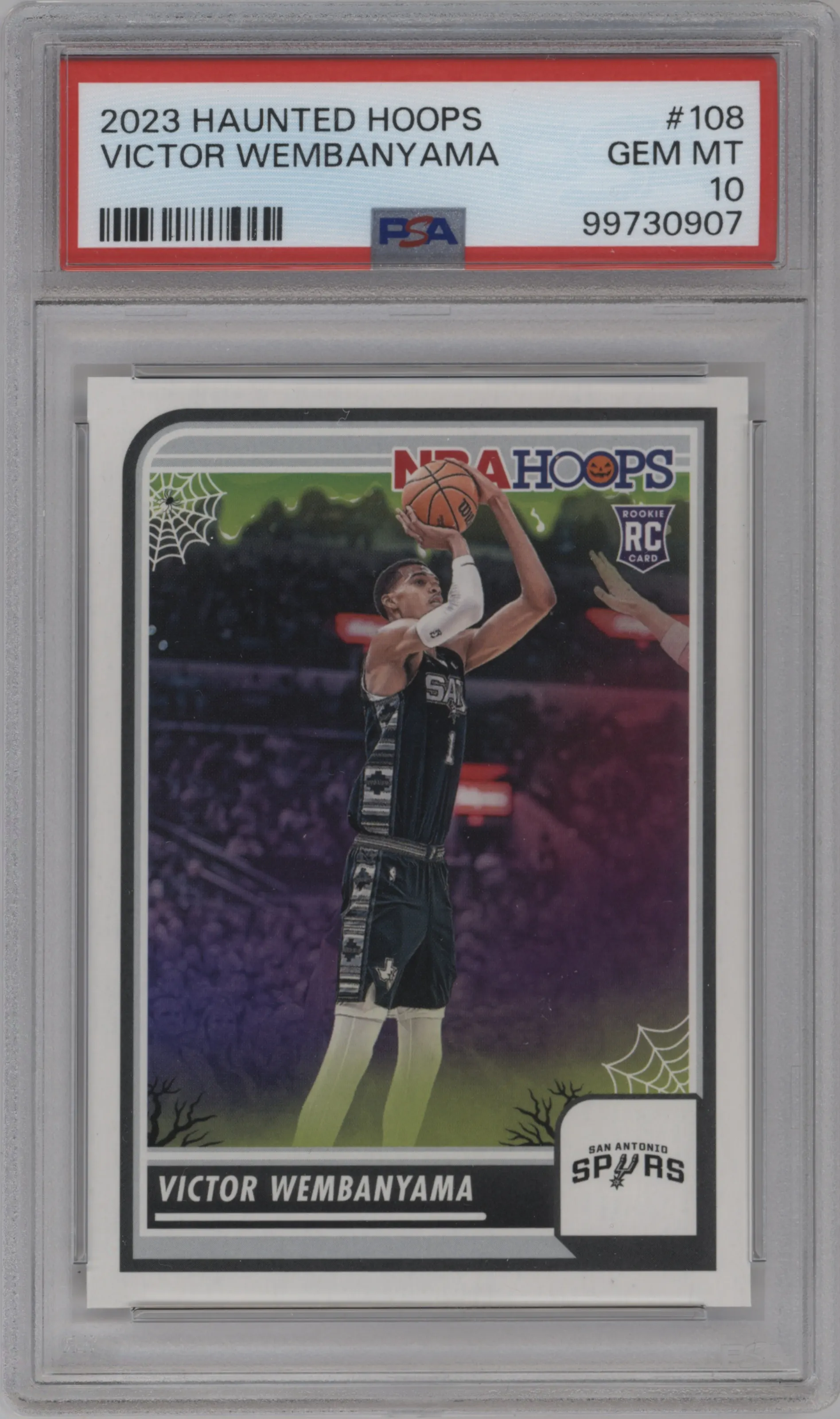 2023 Panini Haunted Hoops Victor Wembanyama #108 PSA 10