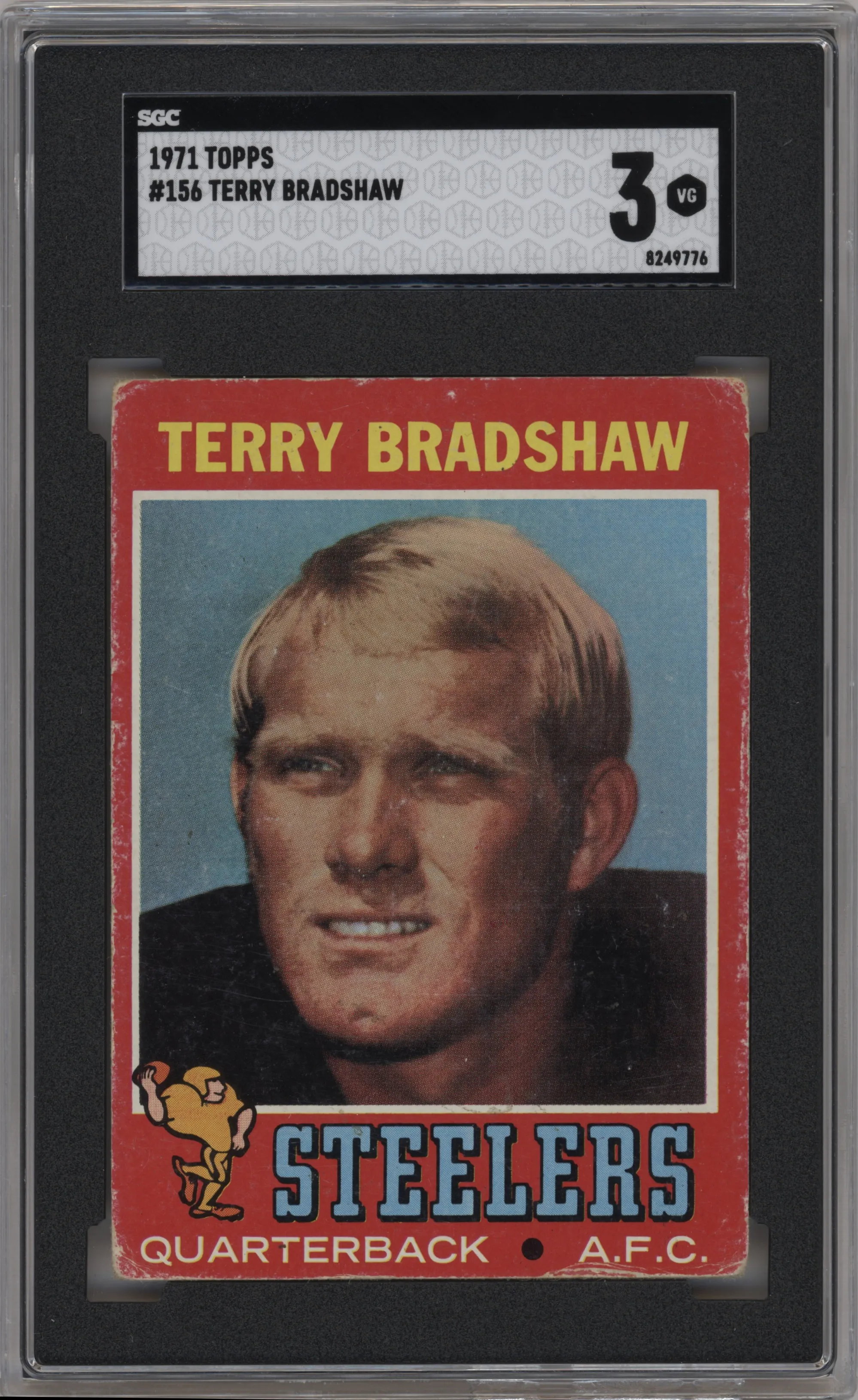 1971 Topps Terry Bradshaw SGC VERY GOOD 3 #156 SGC 3