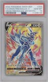 Origin Forme Dialga V from the 2022 Pokemon SWSH set featuring a Origin Forme Dialga VSTAR Premium Collection parallel graded by PSA and given an overall grade of 10.