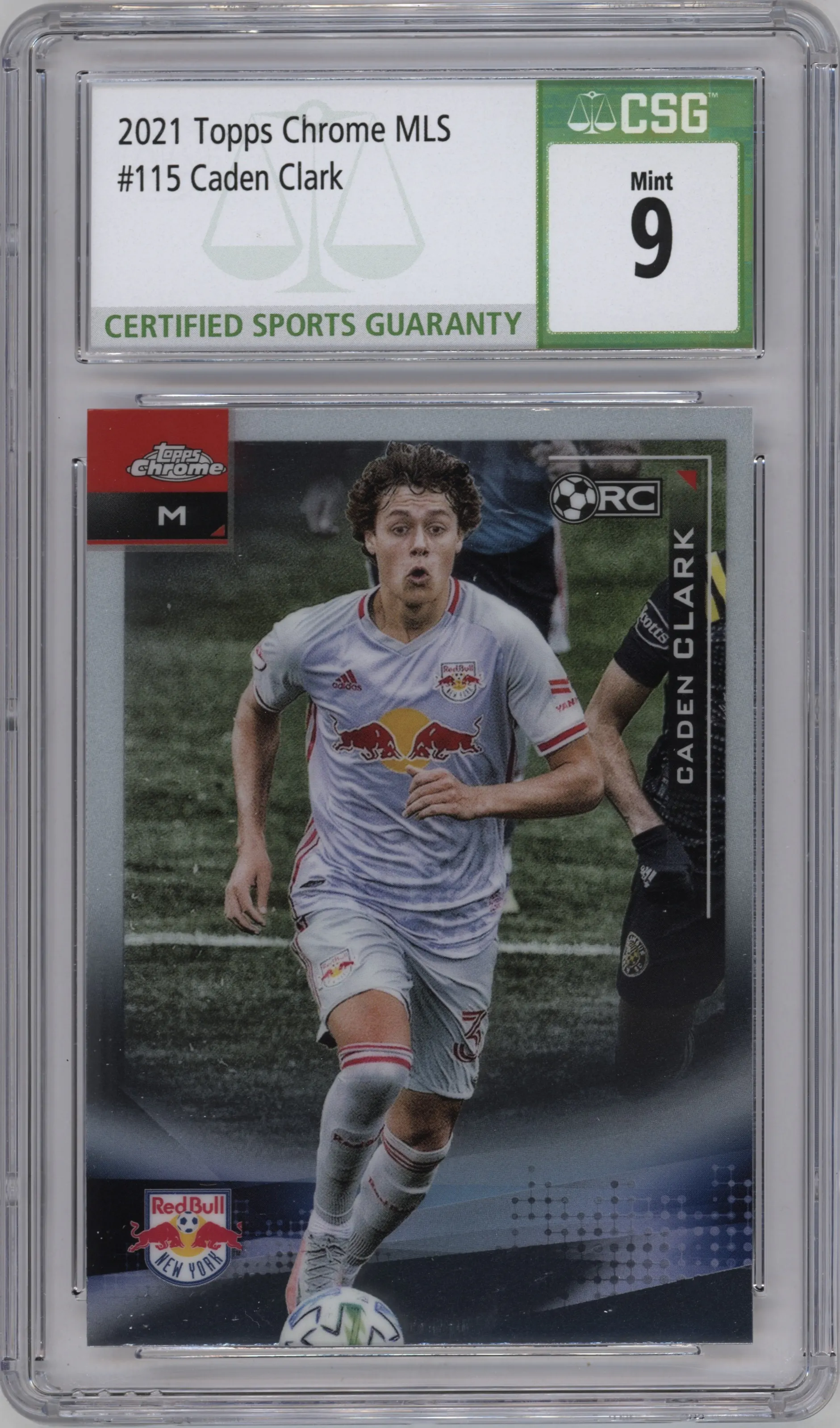 2021 Topps Chrome MLS Caden Clark #115 CGC 9