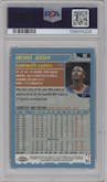 Michael Jordan from the 2001-02 Topps Chrome set graded by PSA and given an overall grade of 8.