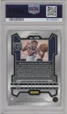 Anthony Edwards from the 2023-24 Panini Prizm set featuring a Red Ice parallel graded by PSA and given an overall grade of 10.