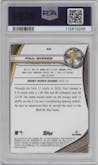 Paul Skenes from the 2024 Bowman's Best set graded by PSA and given an overall grade of 10.