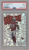 J.J. Watt from the 2021 Panini Absolute set graded by PSA and given an overall grade of 9.
