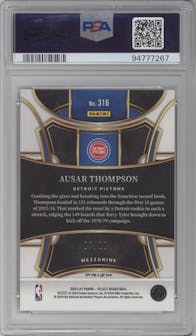 Ausar Thompson from the 2023-24 Panini Select  set featuring a Gold Tectonic parallel graded by PSA and given an overall grade of 9.