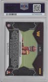 Jayden Daniels from the 2024 Panini Mosaic set graded by PSA and given an overall grade of 10.