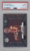 Jayden Daniels from the 2024 Panini Mosaic set graded by PSA and given an overall grade of 10.