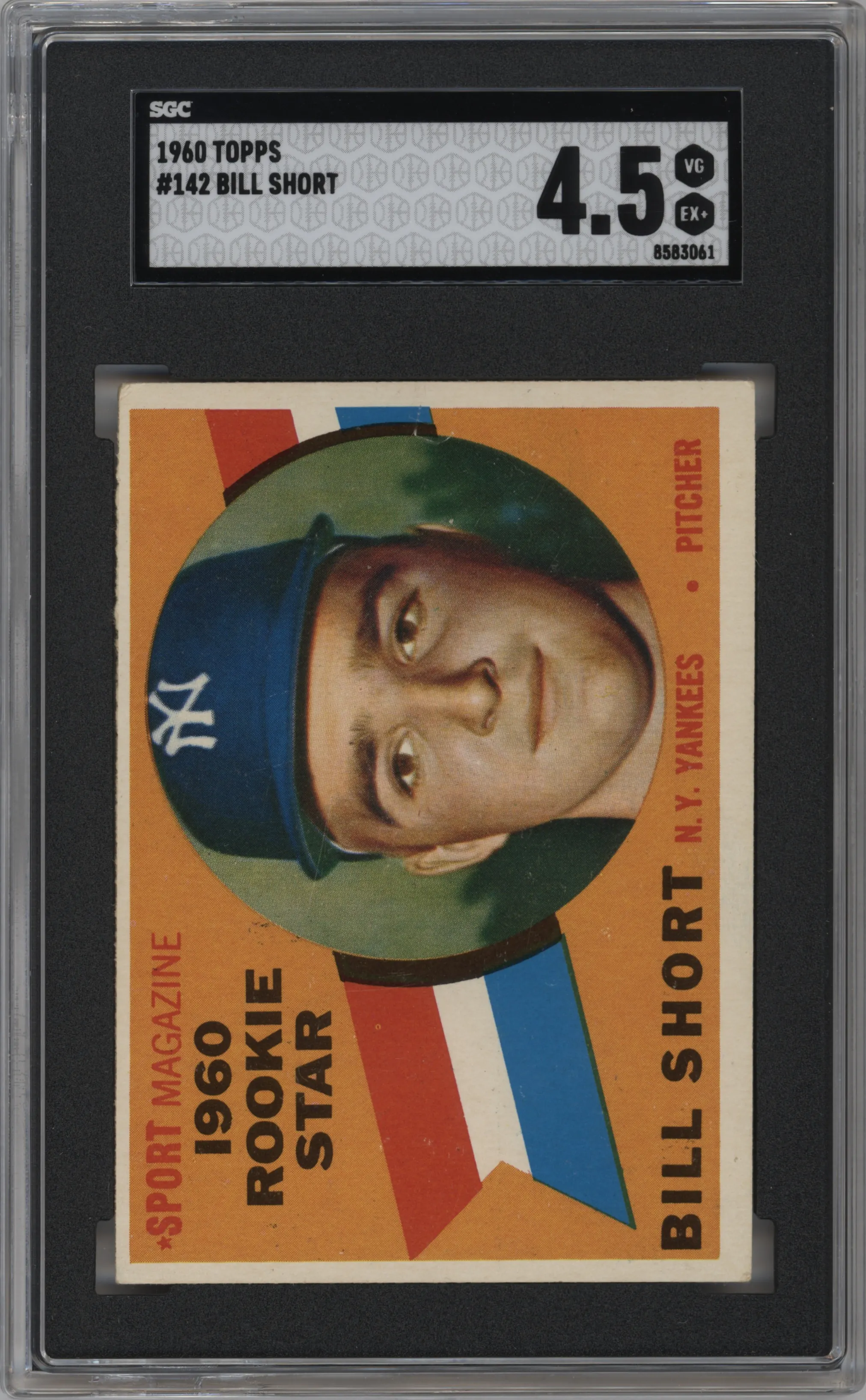 1960 Topps Bill Short SGC 4.5