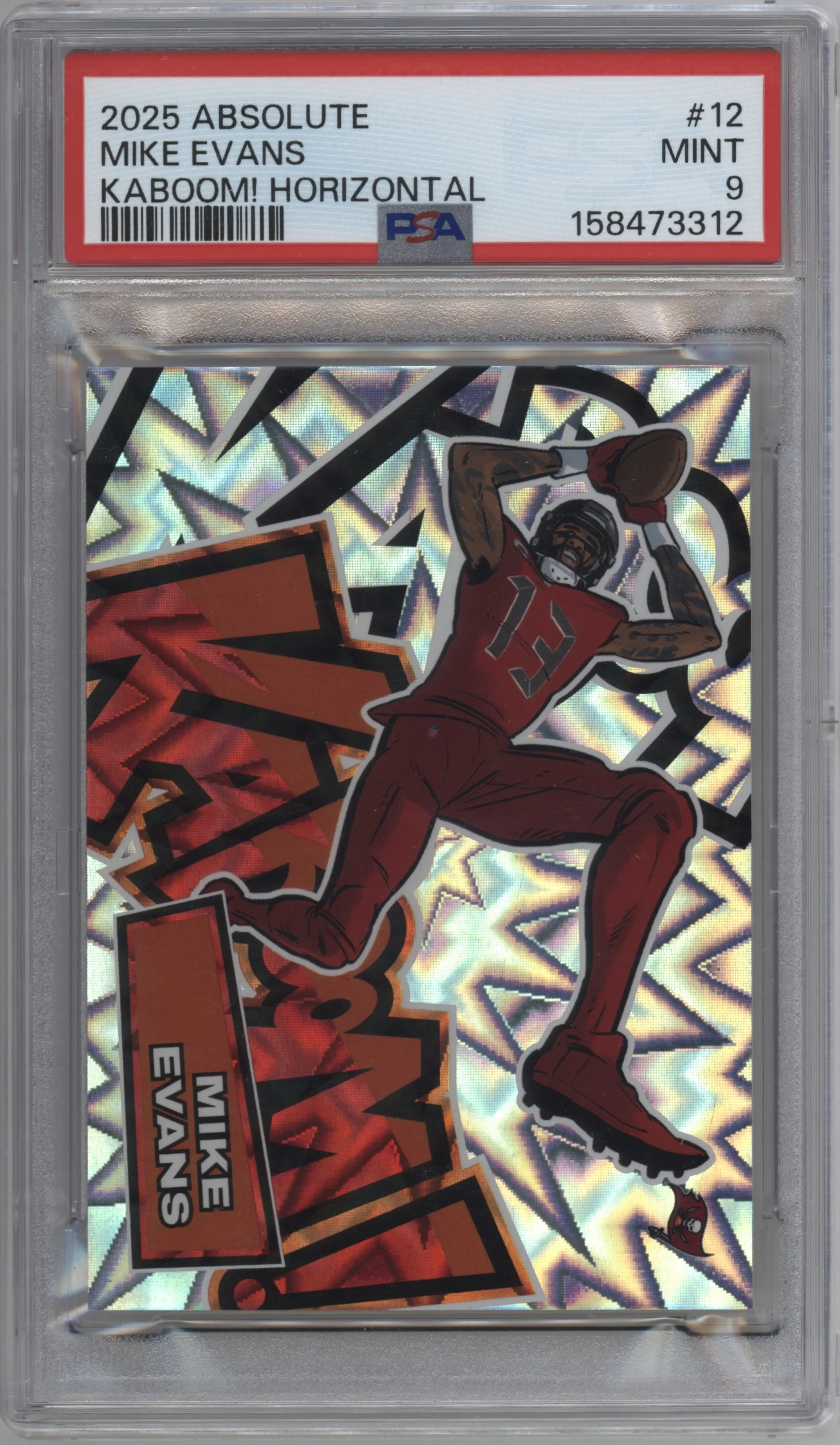 2025 Panini Absolute Kaboom Horizontal Mike Evans #12 PSA 9