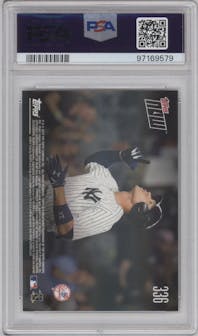 Aaron Judge from the 2017 Topps Now set graded by PSA and given an overall grade of 10.