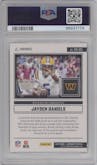 Jayden Daniels from the 2024 Panini Luminance set graded by PSA and given an overall grade of 10.