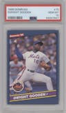 Dwight Gooden from the 1986 Donruss set graded by PSA and given an overall grade of 10.