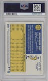 Mike Trout from the 2019 Topps Heritage set featuring a Refractor parallel graded by PSA and given an overall grade of 10.