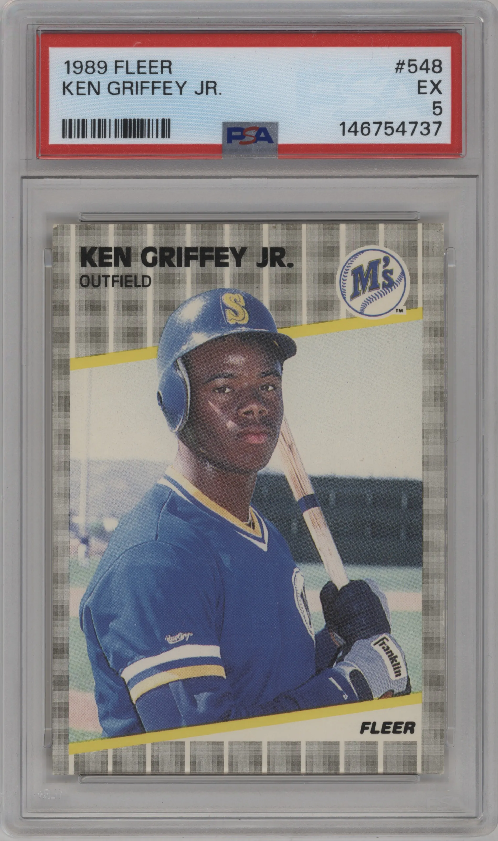 1989 Fleer Ken Griffey Jr. PSA 5