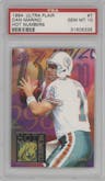 Dan Marino from the 1994 Ultra set graded by PSA and given an overall grade of 10.