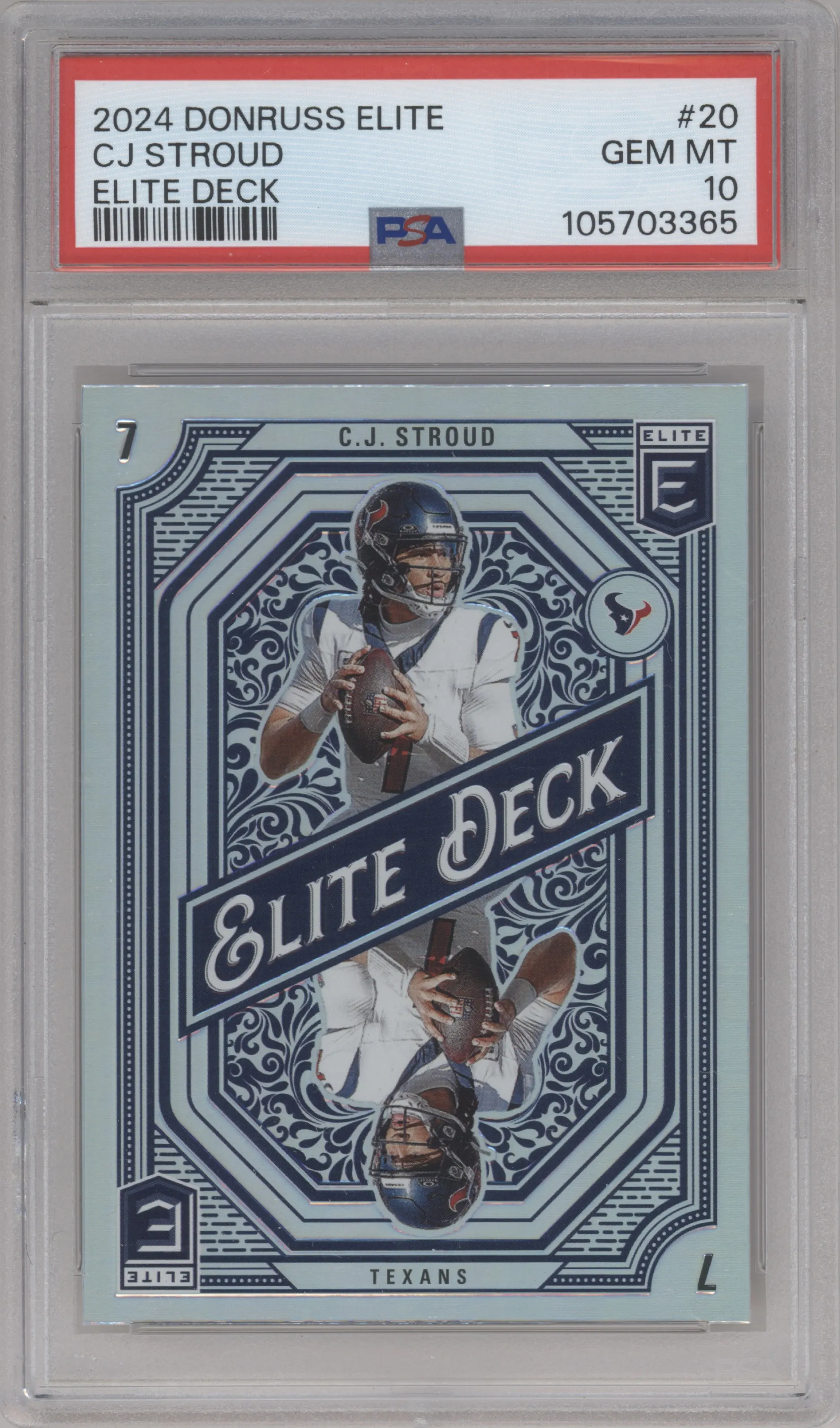 2024 Panini Donruss Elite Elite Deck C.J. Stroud #20 PSA 10