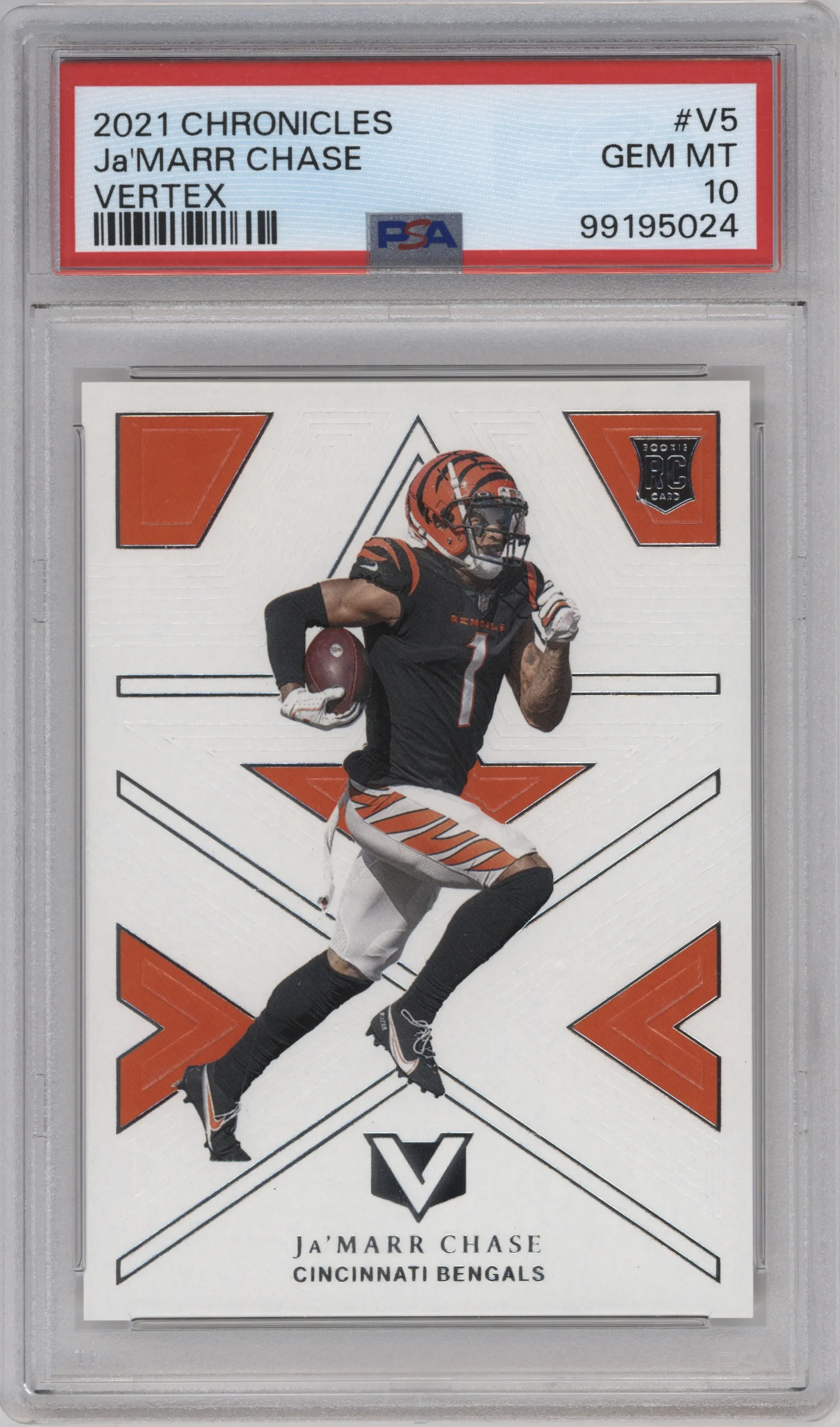 2021 Panini Chronicles Vertex Ja'Marr Chase #V-5 PSA 10