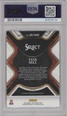 Tank Dell from the 2023 Panini Select Draft Picks set featuring a Red Prizm parallel graded by PSA and given an overall grade of 10.