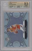 Bo Nix from the 2024 Panini Mosaic set featuring a Silver parallel graded by Beckett and given an overall grade of 9.5.