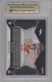 Bo Nix from the 2024 Panini Mosaic set featuring a Silver parallel graded by Beckett and given an overall grade of 9.5.