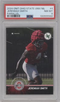 Jeremiah Smith from the 2024 ONIT Athlete Ohio State Buckeyes set graded by PSA and given an overall grade of 8.