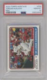 Jordan Walker  from the 2023 Topps Heritage High Number  set graded by PSA and given an overall grade of 10.