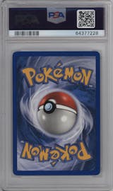Charizard from the 2002 Pokemon  set graded by PSA and given an overall grade of 9.