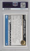 Russell Wilson from the 2010 Bowman Draft set graded by PSA and given an overall grade of 10.