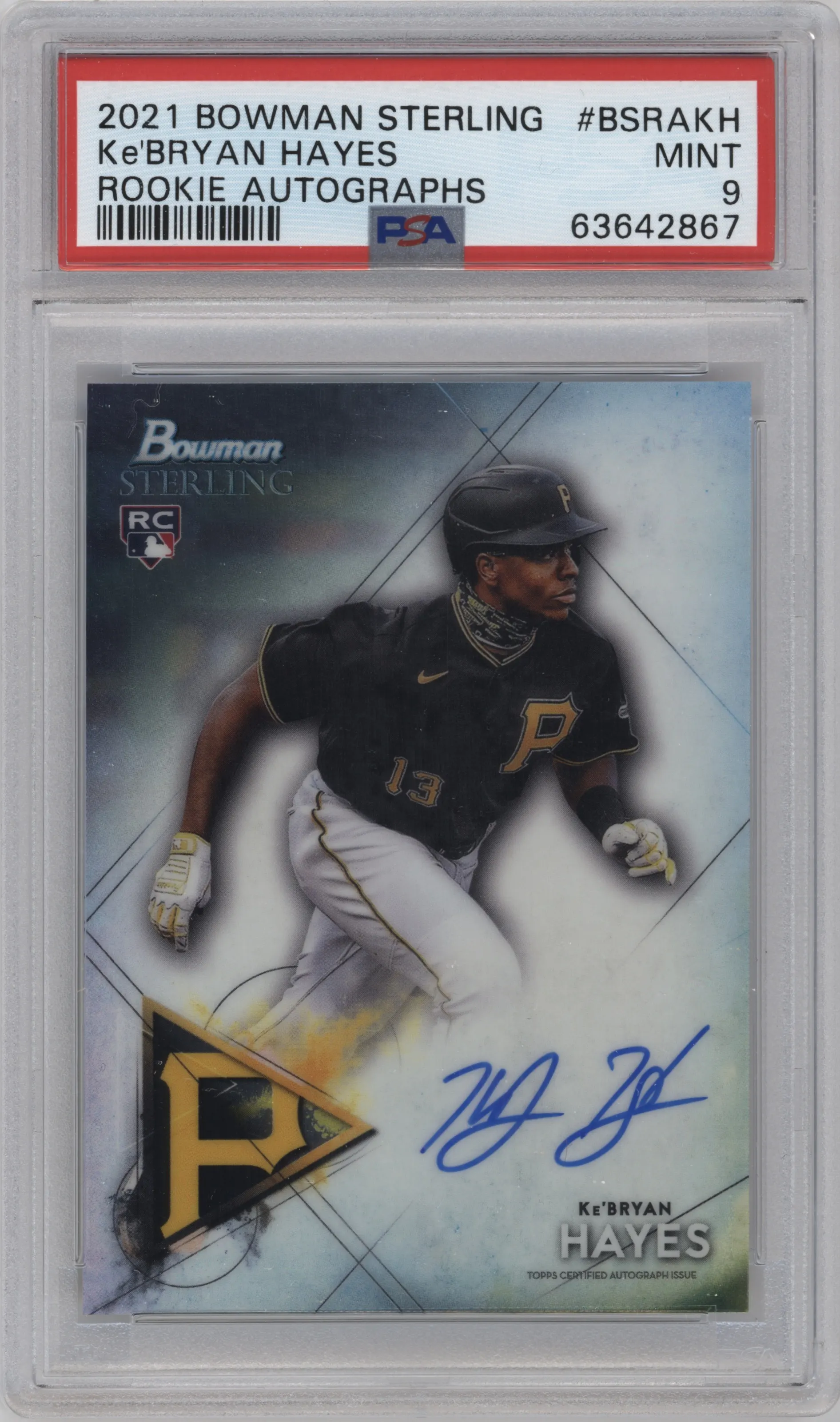 2021 Bowman Sterling Rke.Auto Ke'Bryan Hayes PSA 9