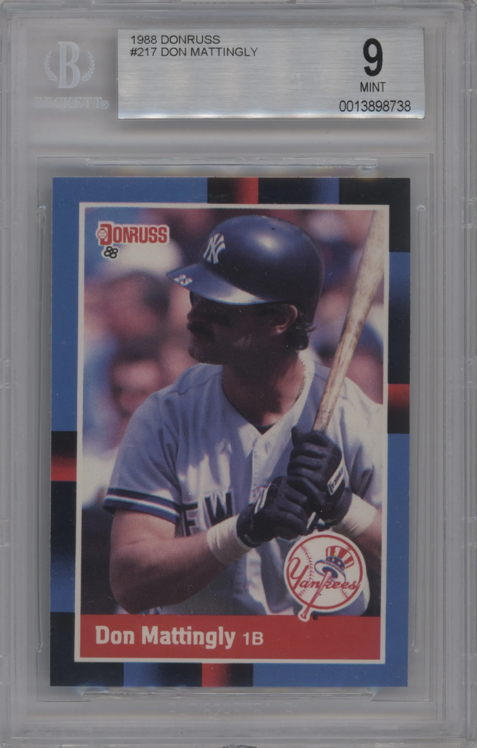 1988 Donruss Don Mattingly #217 BGS 9