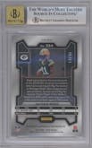 Jayden Reed from the 2023 Panini Prizm set featuring a Red Shimmer parallel graded by Beckett and given an overall grade of 9.
