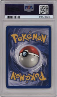 Rhydon from the 1999 Pokemon set graded by PSA and given an overall grade of 10.
