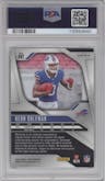 Keon Coleman from the 2024 Panini Prizm set featuring a Green Wave parallel graded by PSA and given an overall grade of 10.